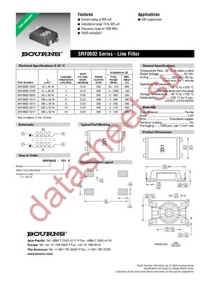 SRF0602-470Y datasheet  